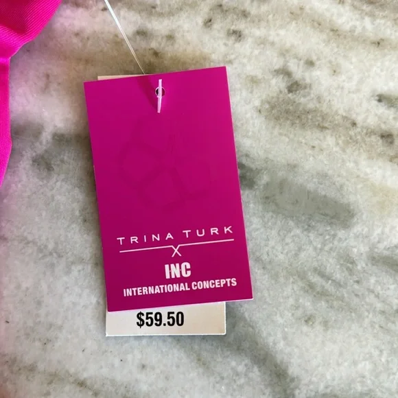 NWT Trina Turk for INC pink top size medium - Picture 6 of 8